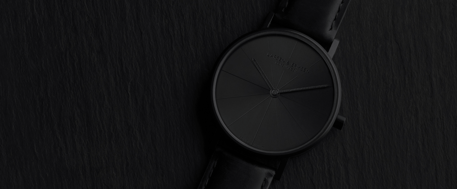 LARSEN & ERIKSEN all-black watch