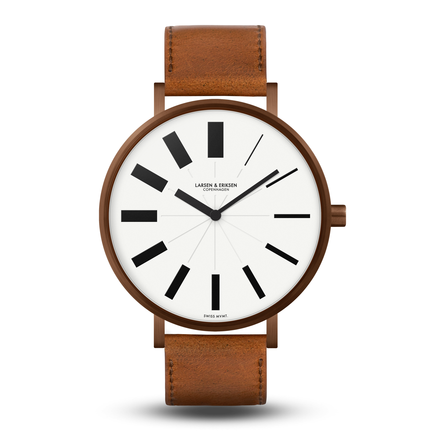 Evolution - Copper | White | Brown - Watches - LARSEN & ERIKSEN