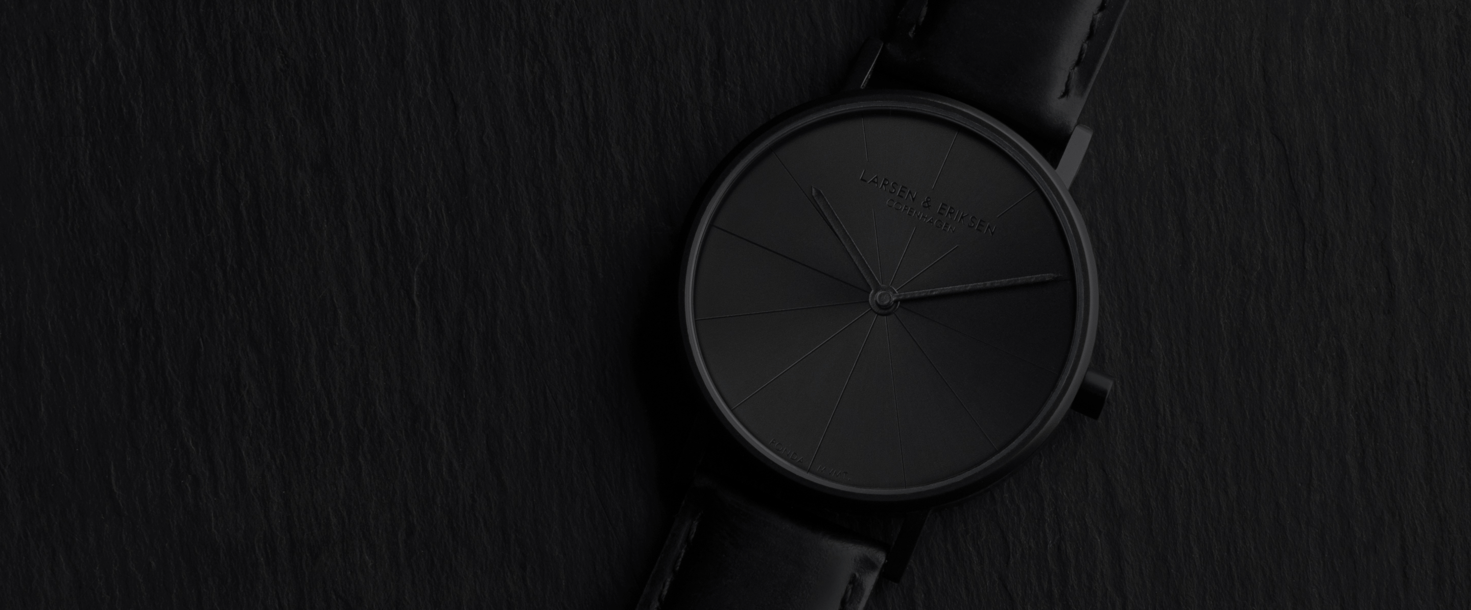 LARSEN & ERIKSEN all-black watch