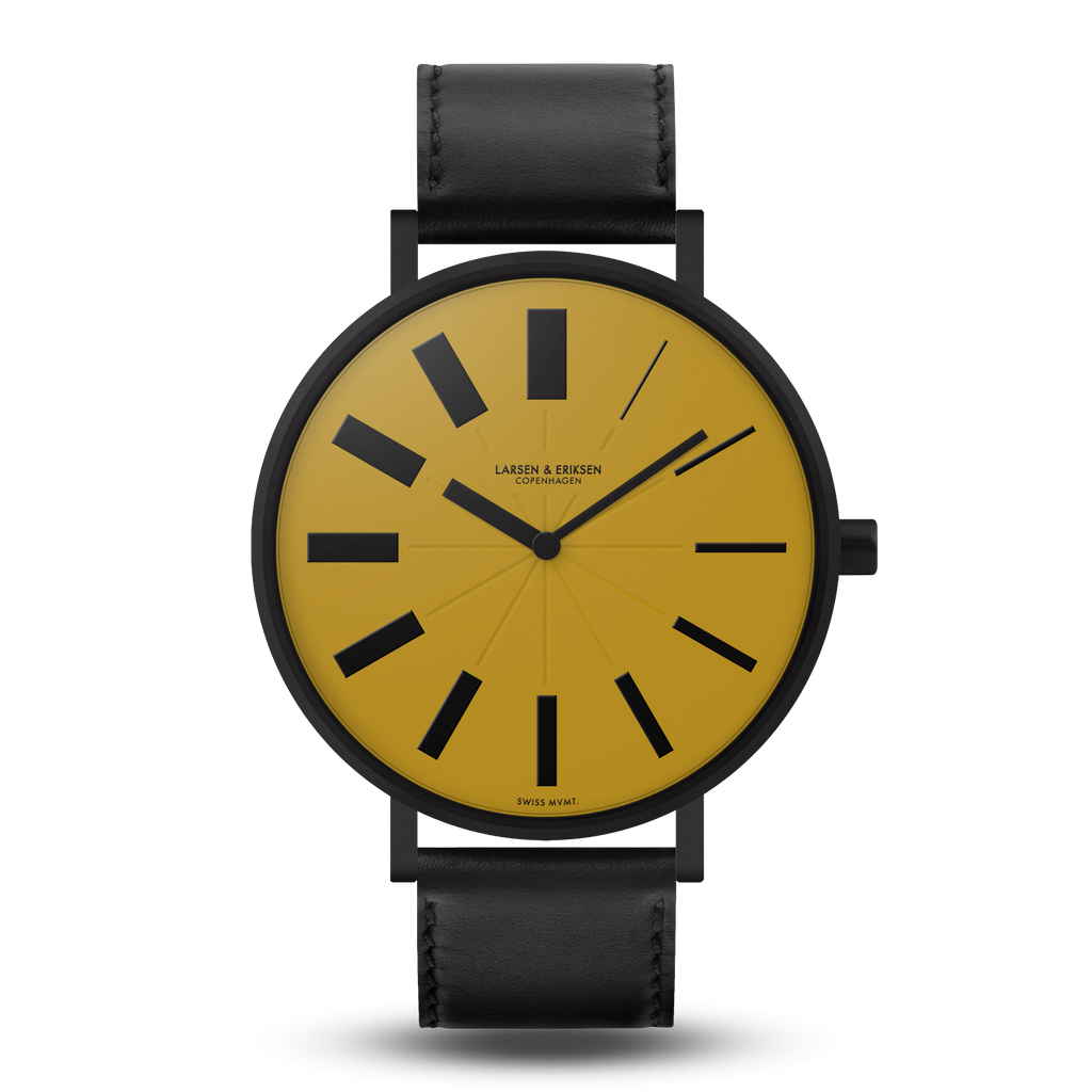 Evolution Black Yellow Black Watches LARSEN ERIKSEN
